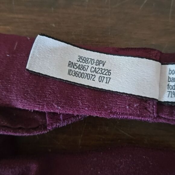 Victoria’s Secret Maroon Lined Demi Bra 34A - Picture 6 of 16